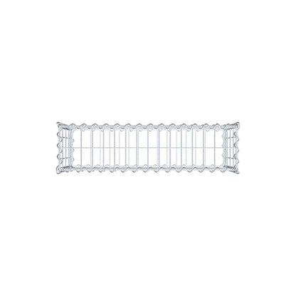 Gabion 80 cm x 40 cm x 20 cm (L x H x D), mesh size 5 cm x 10 cm, spiral