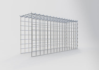 Gabbione aggiuntivo tipo 4 80 cm x 40 cm x 20 cm (L x H x P), dimensione maglia 5 cm x 5 cm, a spirale