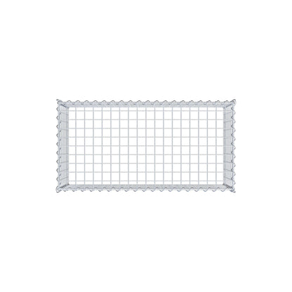 Grown-on gabion type 3 100 cm x 40 cm x 50 cm (L x H x D), mesh size 5 cm x 5 cm, spiral