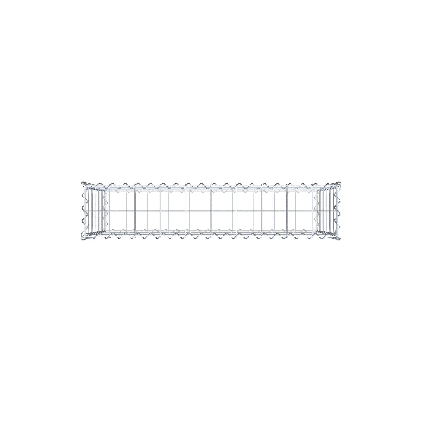 Gabion 100 cm x 60 cm x 20 cm (L x H x D), mesh size 10 cm x 10 cm, spiral
