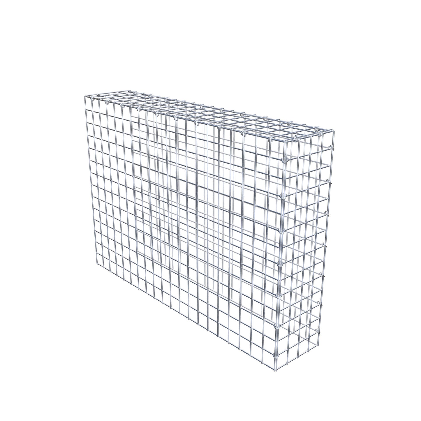 Gabião Tipo 4 100 cm x 70 cm x 20 cm (C x A x P), malhagem 5 cm x 5 cm, anel C