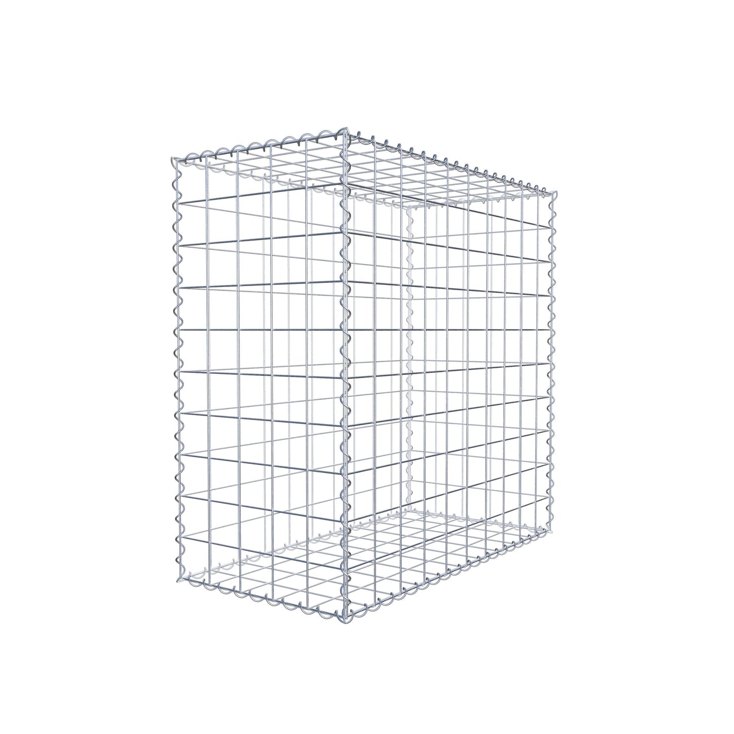 Gabion 100 cm x 100 cm x 50 cm (L x H x D), mesh size 10 cm x 10 cm, spiral