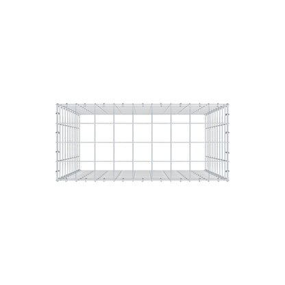 Mounted gabion type 3 100 cm x 90 cm x 40 cm (L x H x D), mesh size 10 cm x 10 cm, C-ring
