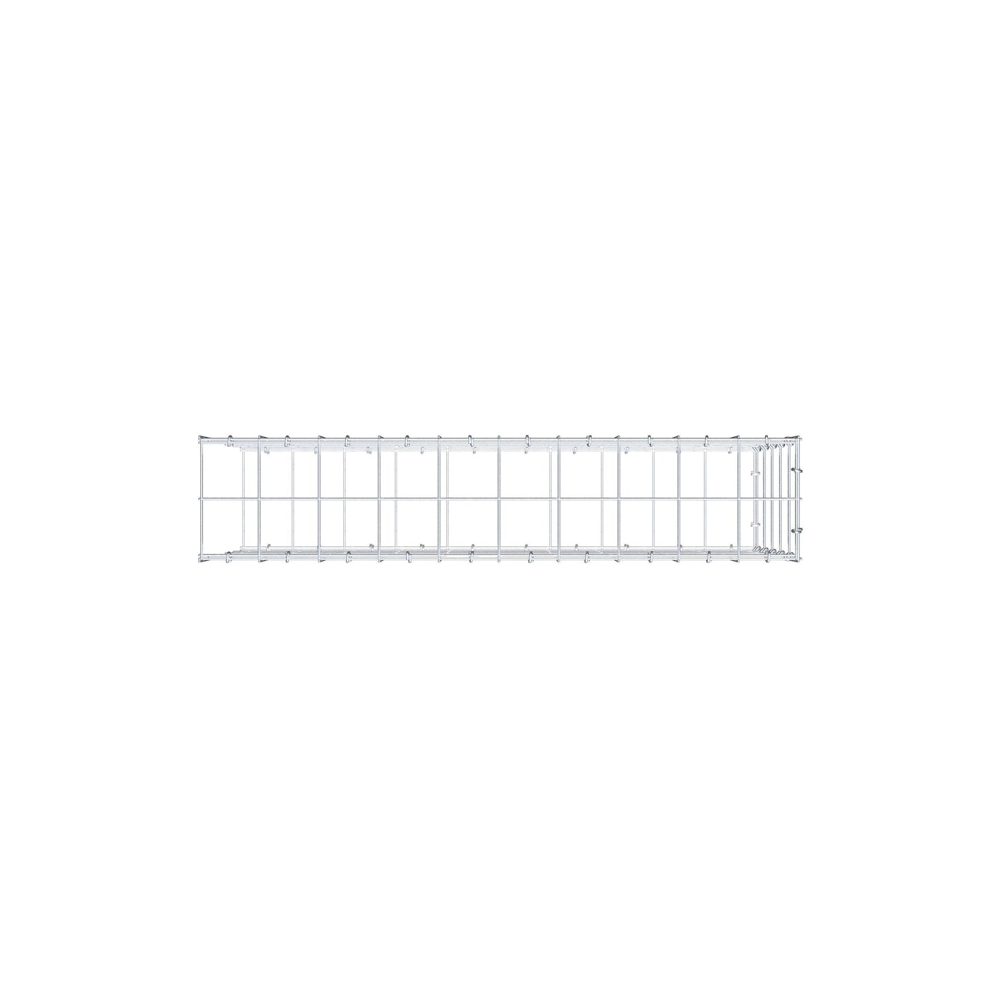 Gavión complementario de tipo 2 100 cm x 50 cm x 20 cm (L x A x P), malla 10 cm x 10 cm, anillo en C