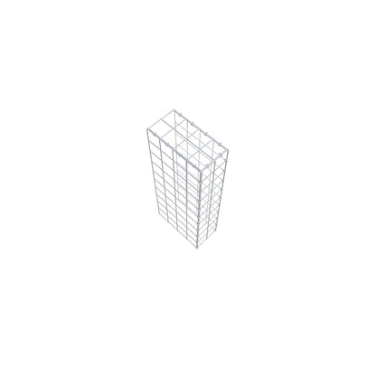 Mounted gabion type 4 100 cm x 40 cm x 20 cm (L x H x D), mesh size 10 cm x 10 cm, C-ring