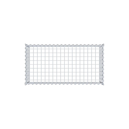 Gabion rapporté type 3 100 cm x 30 cm x 50 cm (L x H x P), mailles 5 cm x 5 cm, spirale