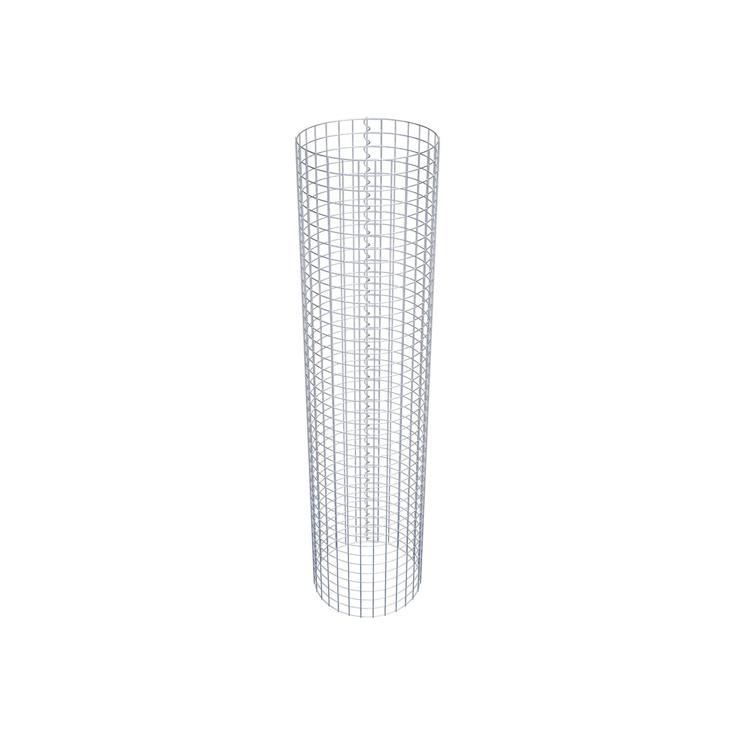 Columna de gaviones redonda de 47 cm de diámetro, 200 cm de altura, malla de 5 cm x 5 cm