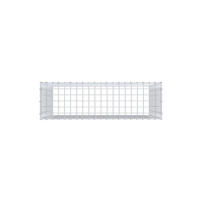 Gavión complementario de tipo 3 100 cm x 80 cm x 30 cm (largo x alto x fondo), malla 5 cm x 5 cm, anillo en C