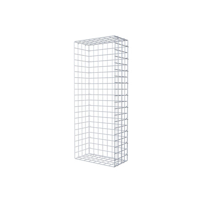 Mounted gabion type 2 100 cm x 20 cm x 40 cm (L x H x D), mesh size 5 cm x 5 cm, C-ring