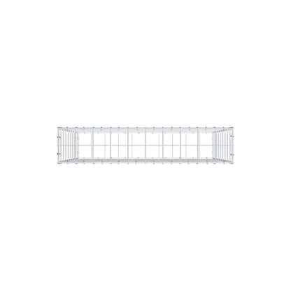 Gabione 100 cm x 90 cm x 20 cm (L x H x T), Maschenweite 10 cm x 10 cm, C-Ring