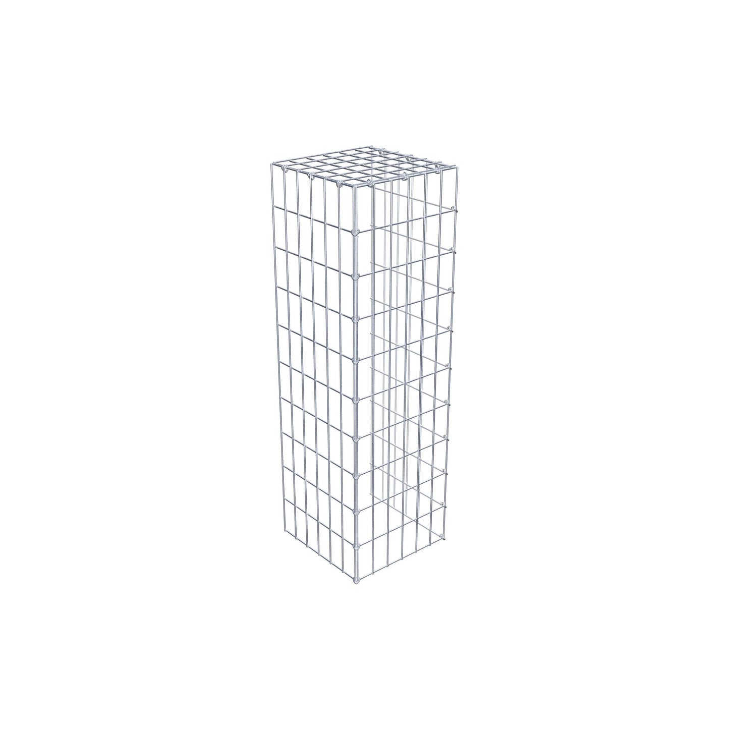 Gabião Tipo 4 100 cm x 30 cm x 30 cm (C x A x P), malhagem 5 cm x 10 cm, anel C