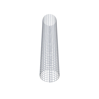 Colonna gabbionata rotonda 37 cm di diametro, 200 cm di altezza, maglia 5 cm x 5 cm