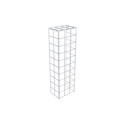 Mounted gabion type 4 100 cm x 20 cm x 30 cm (L x H x D), mesh size 10 cm x 10 cm, C-ring