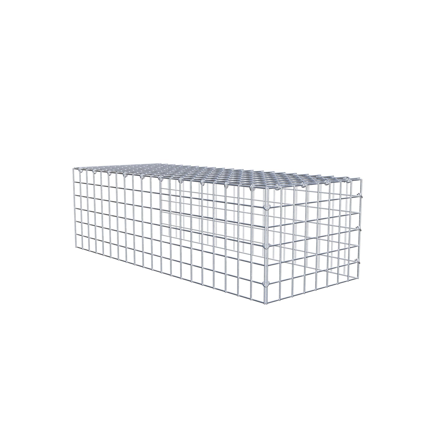 Gabião Tipo 4 100 cm x 30 cm x 40 cm (C x A x P), malhagem 5 cm x 5 cm, anel C