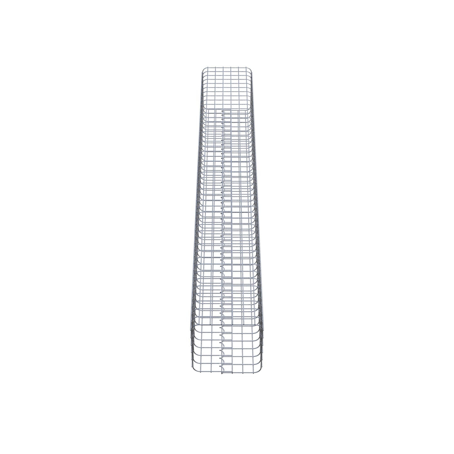 Colonna di gabbioni angolare 32 cm x 32 cm, 230 cm di altezza, MW 5 cm x 5 cm