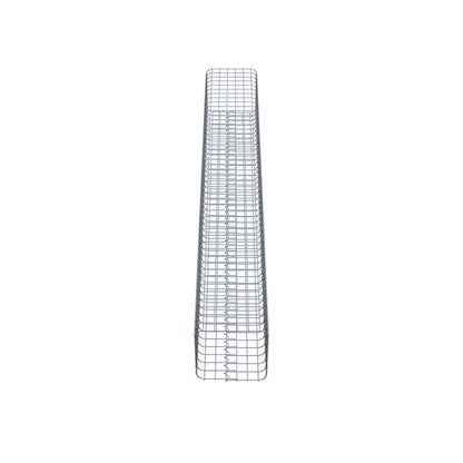 Colonna di gabbioni angolare 32 cm x 32 cm, 230 cm di altezza, MW 5 cm x 5 cm