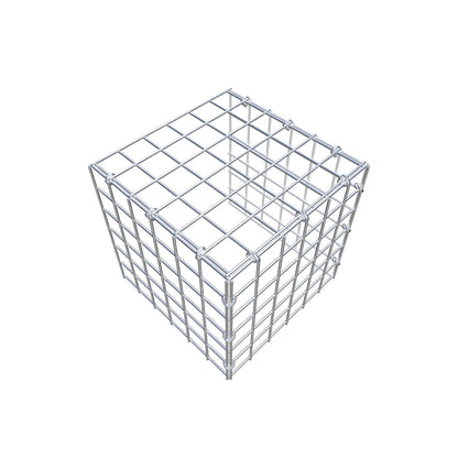 Mounted gabion type 4 30 cm x 30 cm x 30 cm (L x H x D), mesh size 5 cm x 5 cm, C-ring