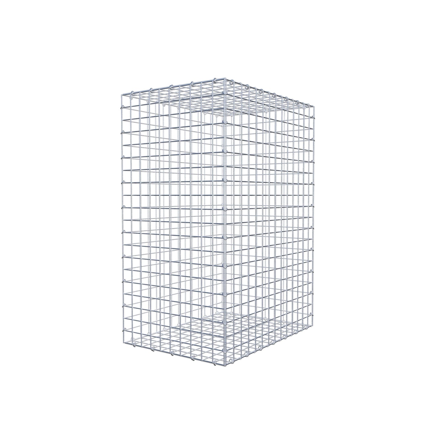 Gavión 100 cm x 70 cm x 50 cm (L x A x P), luz de malla 5 cm x 5 cm, anillo en C
