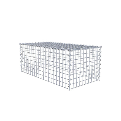 Grown-on gabion type 3 100 cm x 40 cm x 50 cm (L x H x D), mesh size 5 cm x 5 cm, spiral