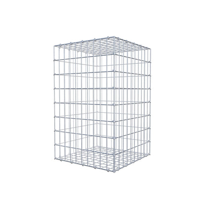 Gabione 80 cm x 50 cm x 50 cm (L x H x T), Maschenweite 5 cm x 10 cm, C-Ring