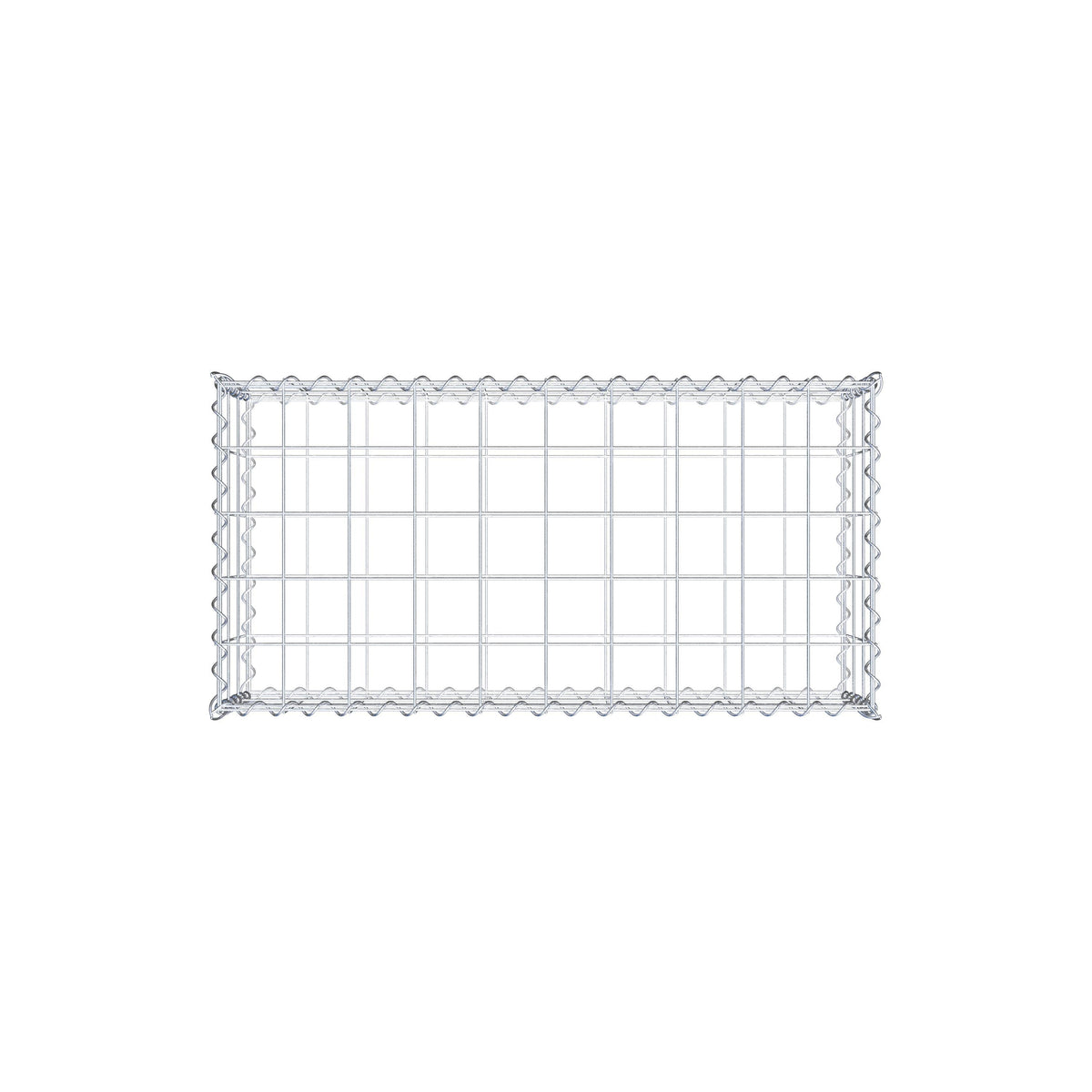 Gabião 100 cm x 30 cm x 50 cm (C x A x P), malhagem 10 cm x 10 cm, espiral