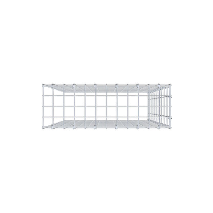 Gabião Tipo 4 100 cm x 60 cm x 20 cm (C x A x P), malhagem 5 cm x 10 cm, anel C