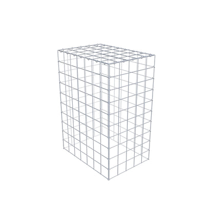 Type 3 oplegkorf 100 cm x 70 cm x 50 cm (L x H x D), maaswijdte 10 cm x 10 cm, C-ring