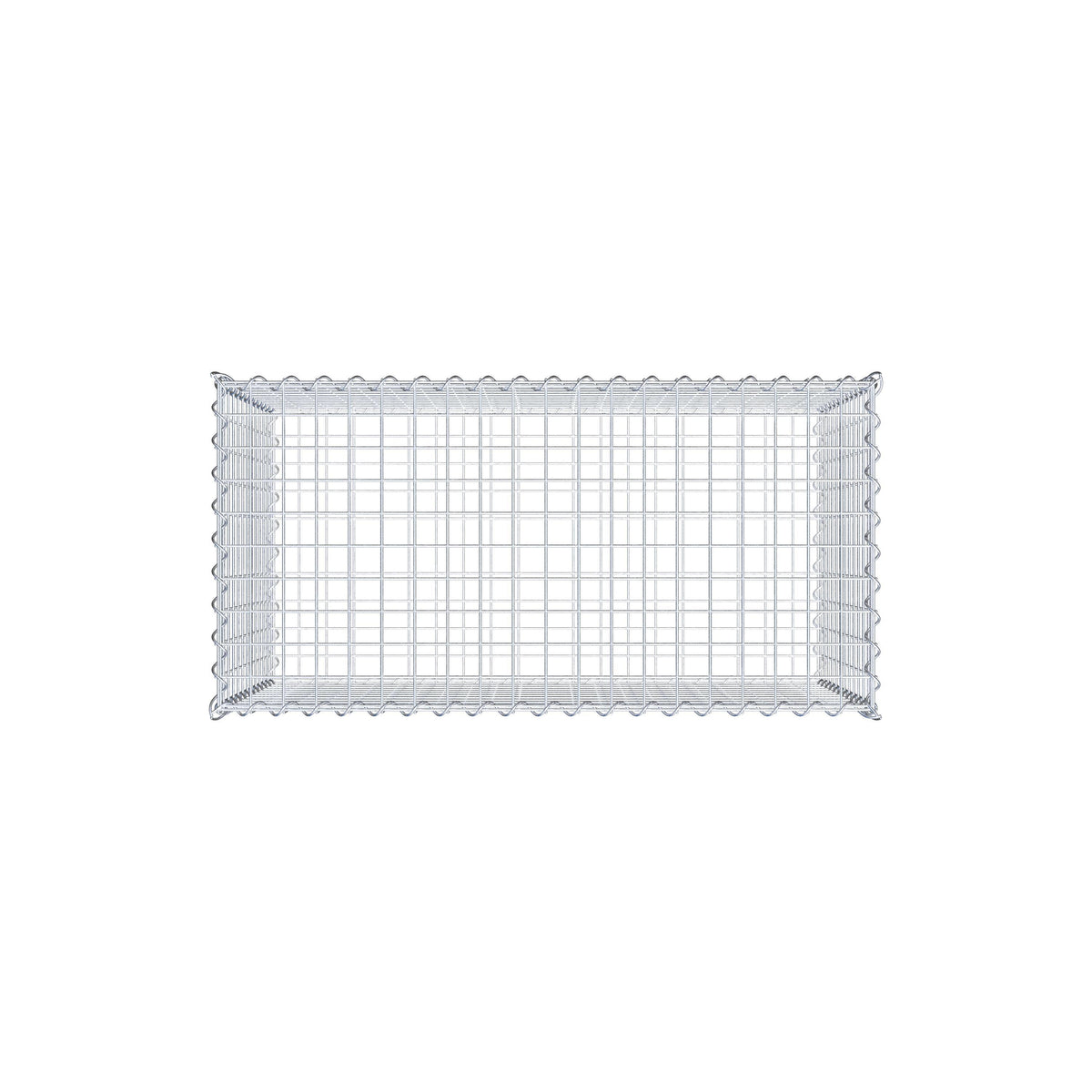 Gavión 100 cm x 60 cm x 50 cm (largo x alto x fondo), malla 5 cm x 5 cm, en espiral