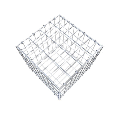 Gabion 40 cm x 40 cm x 40 cm (L x H x D), maskestørrelse 5 x 10 cm, spiralring