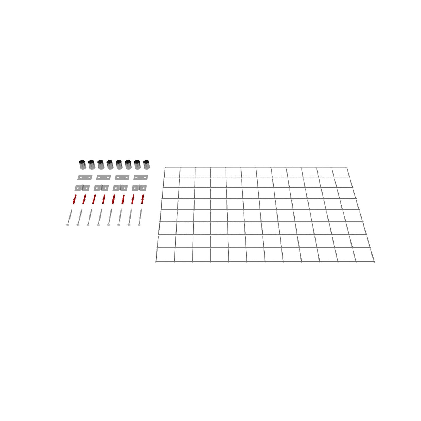 Decorative trellis / trellis (including mounting material) mesh size 5 x 5 cm