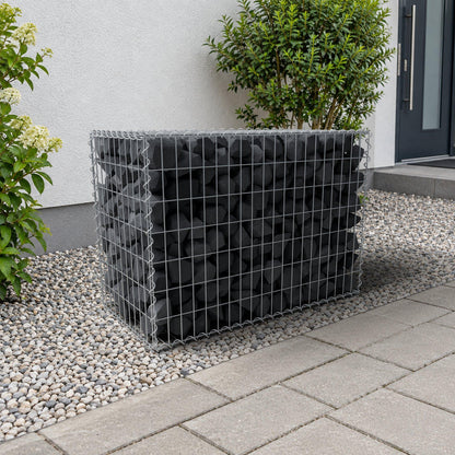 Gabbione 100 cm x 70 cm x 50 cm (L x H x P), maglia 5 cm x 10 cm, spirale