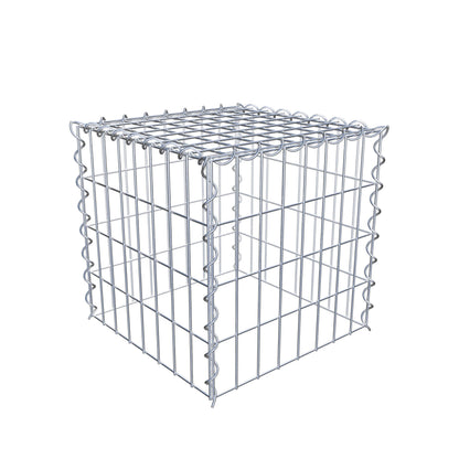 Grown-on gabion type 3 40 cm x 40 cm x 40 cm (L x H x D), mesh size 5 cm x 10 cm, spiral
