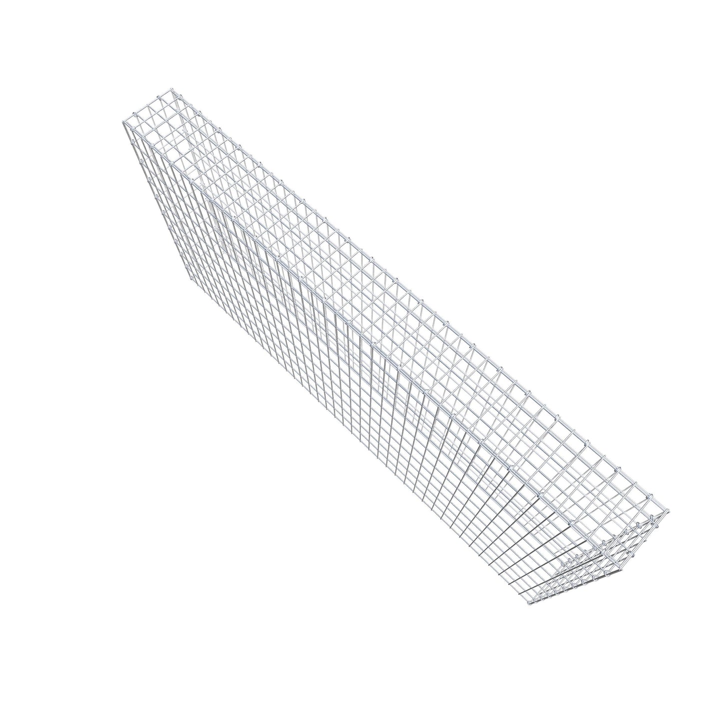 Opzetpaal type 3 200 cm x 100 cm x 20 cm (L x H x D), maaswijdte 5 cm x 10 cm, C-ring