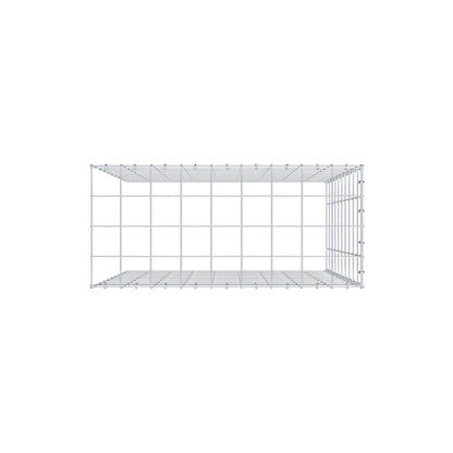 Mounted gabion type 4 100 cm x 90 cm x 40 cm (L x H x D), mesh size 10 cm x 10 cm, C-ring