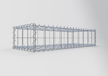 Gabion 100 cm x 20 cm x 40 cm (L x H x P), mailles 10 cm x 10 cm, spirale