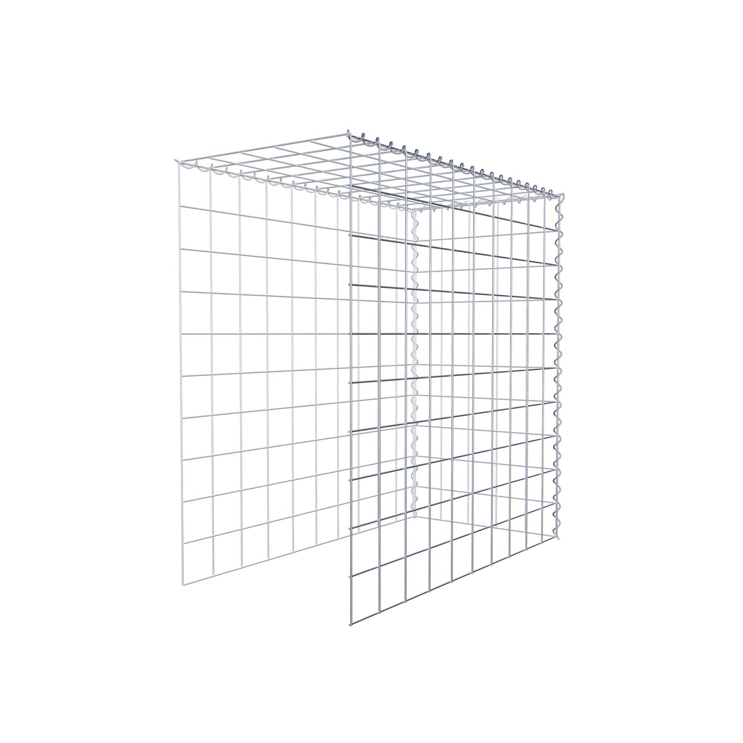 Gavión adicional tipo 4 100 cm x 100 cm x 50 cm (L x A x P), malla 10 cm x 10 cm, en espiral