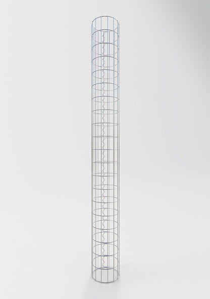 Gabionsøjle ca. 22 cm diameter, 200 cm højde, maskestørrelse 5 cm x 10 cm