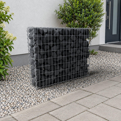 Gabion 100 cm x 80 cm x 20 cm (L x H x D), maskestørrelse 5 cm x 10 cm, spiral