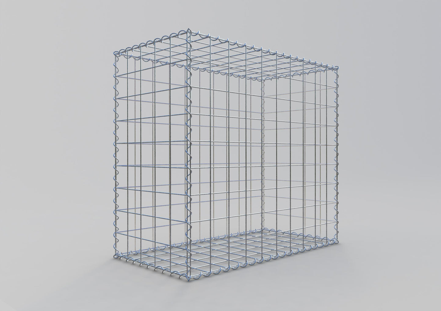 Gabion 100 cm x 90 cm x 50 cm (L x H x D), mesh size 10 cm x 10 cm, spiral
