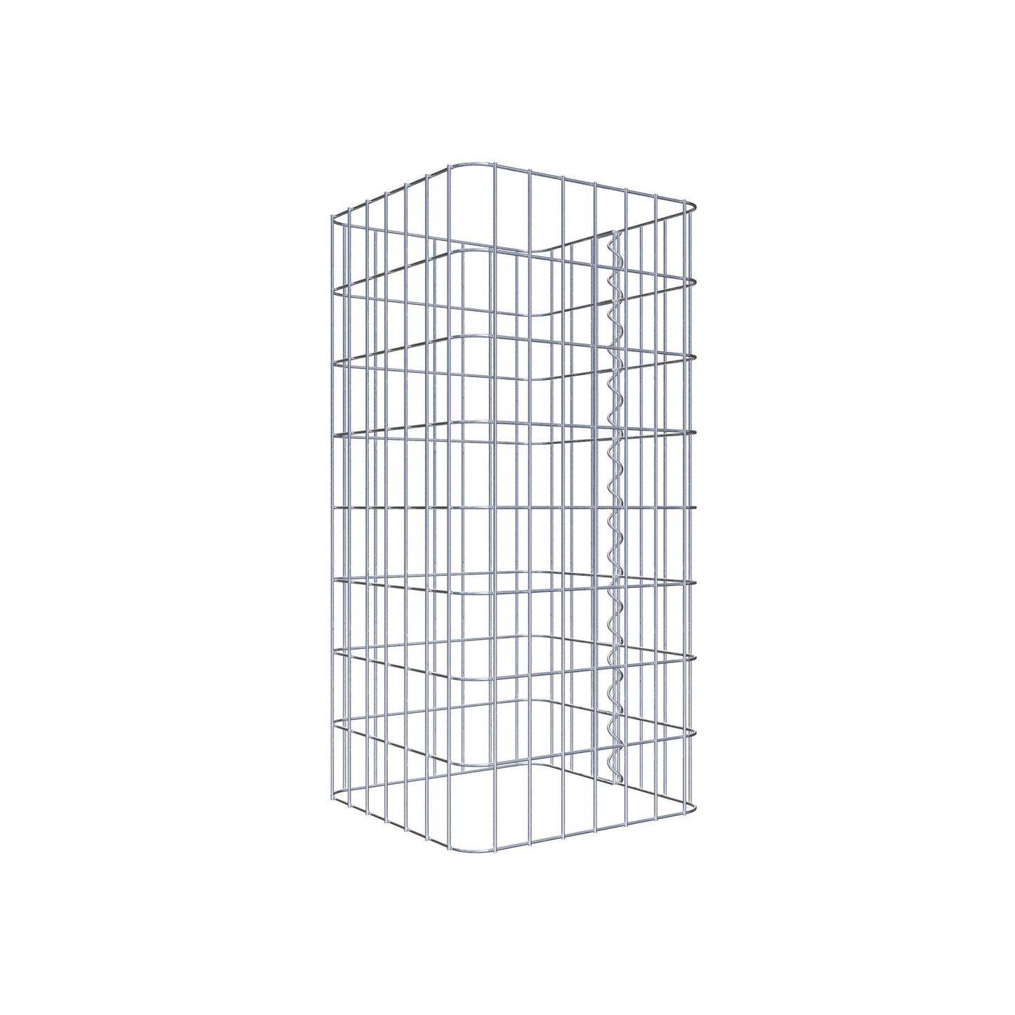 Colonna di gabbioni, angolare 37 cm x 37 cm, alta 80 cm, MW 5 cm x 10 cm