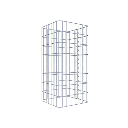 Colonna di gabbioni, angolare 37 cm x 37 cm, alta 80 cm, MW 5 cm x 10 cm