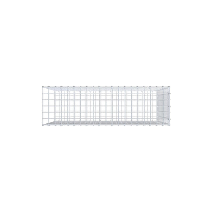 Monteret gabion type 2 100 cm x 70 cm x 30 cm (L x H x D), maskestørrelse 5 cm x 5 cm, C-ring