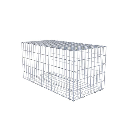 Gabião tipo 2 100 cm x 50 cm x 50 cm, malhagem 5 cm x 10 cm, anel C