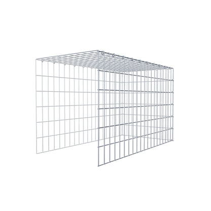 Gavión complementario de tipo 4 100 cm x 60 cm x 50 cm (L x A x P), malla 5 cm x 10 cm, anillo en C