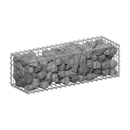 Schanskorf 100 cm x 30 cm x 30 cm (L x H x D), maaswijdte 5 cm x 10 cm, spiraalvormig