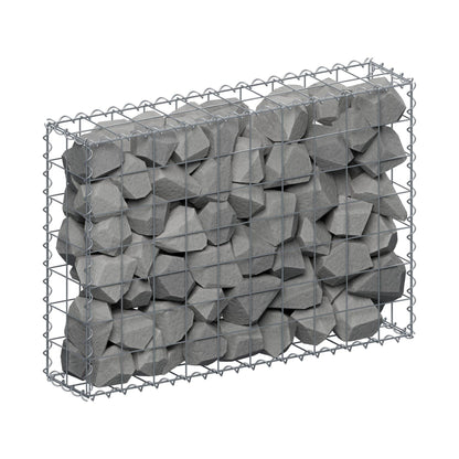 Gabion 100 cm x 70 cm x 20 cm (L x H x D), mesh size 10 cm x 10 cm, spiral