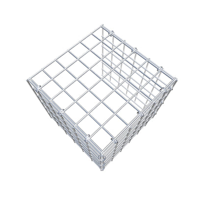 Mounted gabion type 4 30 cm x 30 cm x 30 cm (L x H x D), mesh size 5 cm x 5 cm, C-ring