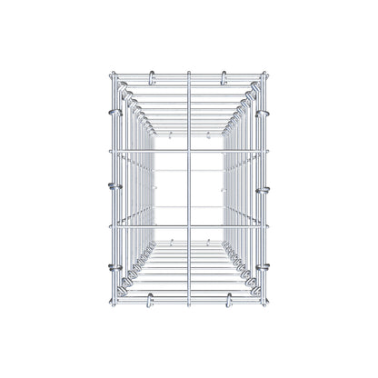 Gabion 100 cm x 20 cm x 30 cm (L x H x D), mesh size 10 cm x 10 cm, C-ring