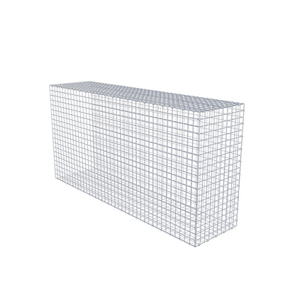 Mounted gabion type 2 200 cm x 100 cm x 50 cm (L x H x D), mesh size 5 cm x 5 cm, C-ring