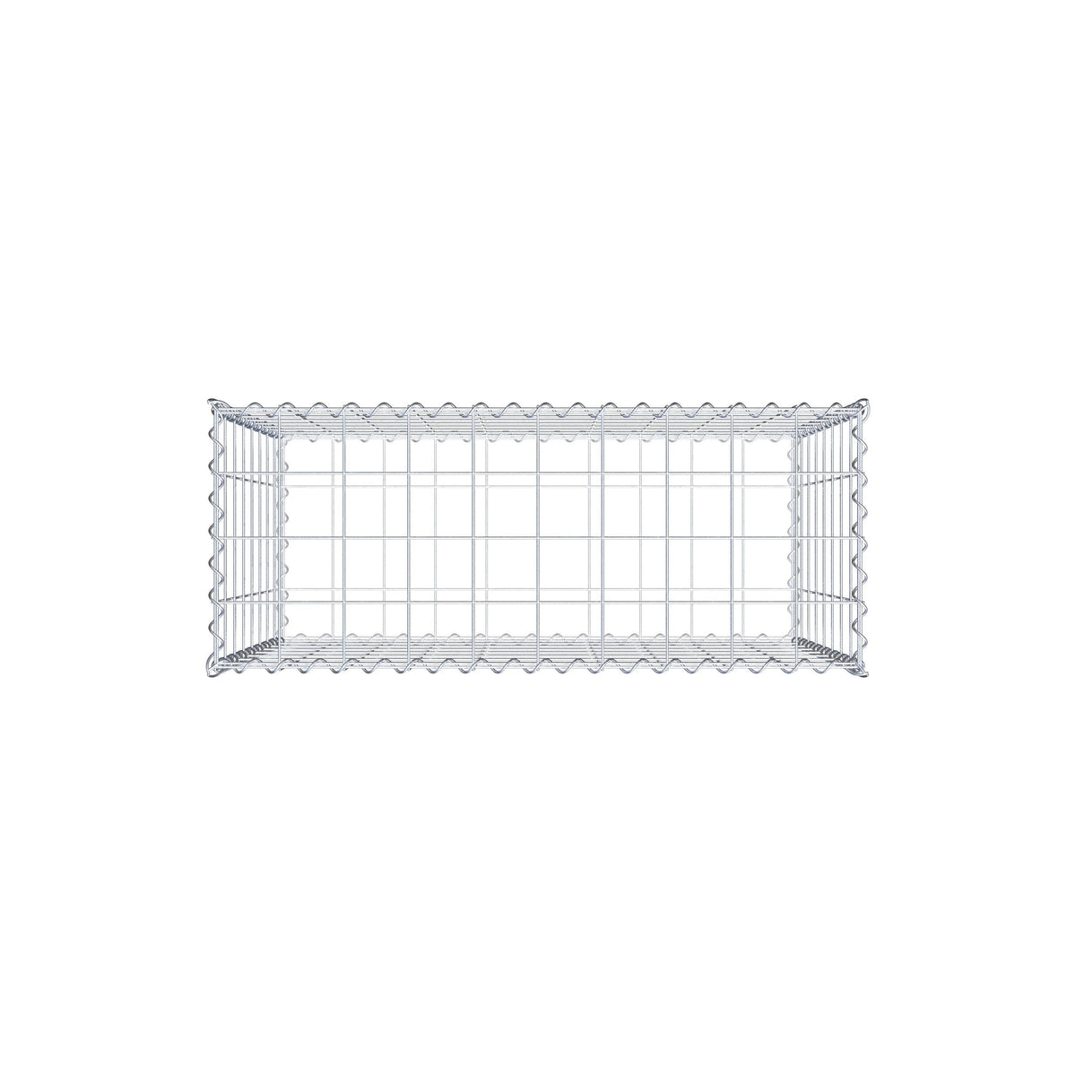 Gabion 100 cm x 80 cm x 40 cm (L x H x D), mesh size 10 cm x 10 cm, spiral